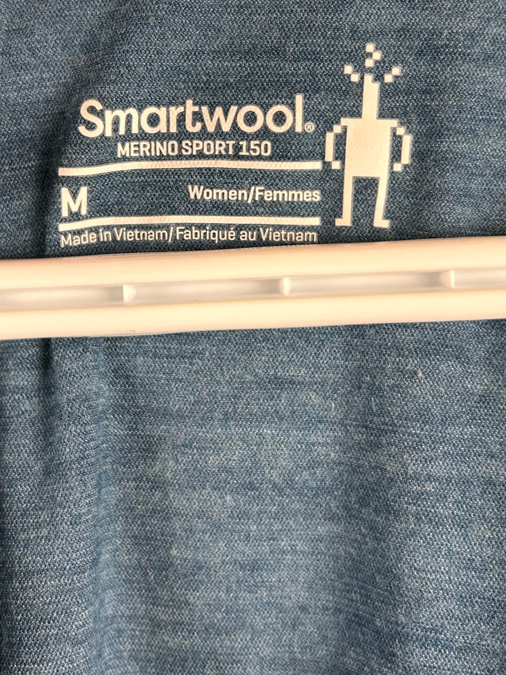 Smartwool Merino 150 Sport Women’s V-Neck Logo Tee Blue Size M - Picture 3 of 6